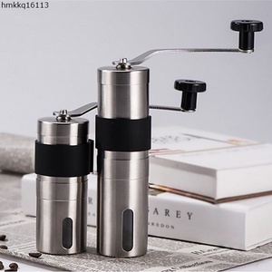  all 2 size manual ceramic coffee grinder stainless steel adjustment possibility coffee bean Mill rubber loop ring easy 