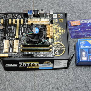 ★★　ASUSTek Z87-Pro V-Edition +Intel i7 + メモリ－付き　中古　★★