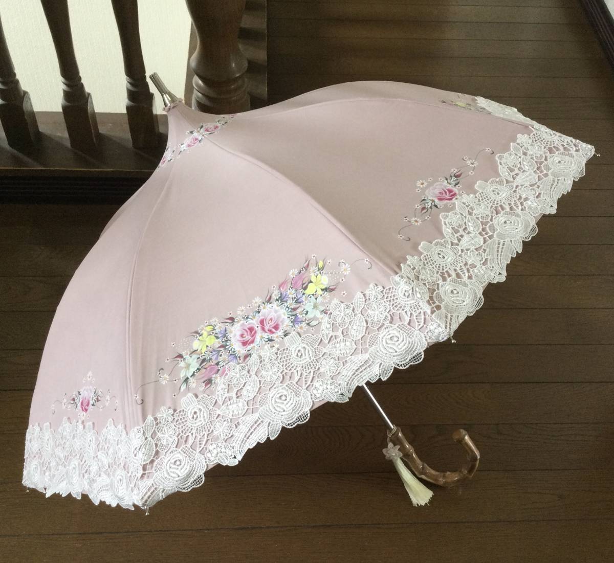 国内外の人気! アレクサンドラ・ソジュフエール 日傘 晴雨兼用 美品