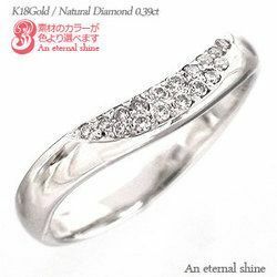  ring diamond ring diamond 0.1ct purity ring k18 Gold 18 gold lady's jewelry accessory 