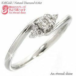 Кольцо Diamond Ring Diamond 0,16CT K18 Золото 18 Золотые ювелирные аксессуары