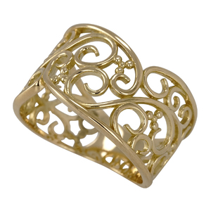  ring ... pattern antique style wide width 18 gold 18k k18 yellow gold pink gold white gold 