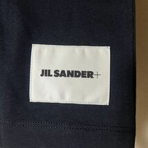 新品 Jil Sander+ ジルサンダー ロゴラベル Tシャツ 1枚　レディース ダークネイビー M Logo Tee_画像8