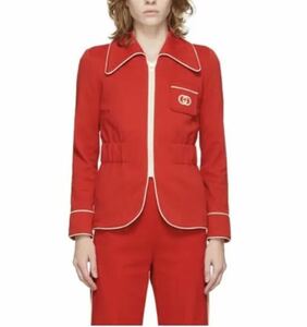  новый товар не использовался Gucci женский джерси тренировочный жакет tops M размер GUCCI tailored jacket блейзер mike-re