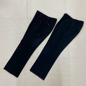 YT205-3 (中古) 男子学生服 ズボン 2点セット /標準型学生服/W76/富士ヨット/冬ズボン/夏ズボン/黒/中学校/高校/冬服/夏服/制服/学生服