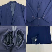 UT363 (中古) 栃木県 日新中学校 男子学生服 3点セット /特大/別寸/W115/ブレザー/ズボン/ネクタイ/GREENMATE/青紺/冬服/制服/卒業生品/_画像5