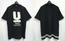 希少 UNDERCOVER アンダーカバー リバーシブル Tシャツ 黒 ZIG柄 Uロゴ ONE OFF 展示会 94-95AW Daikanyama THE GARAGE_画像1