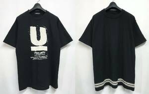  редкий UNDERCOVER undercover двусторонний футболка чёрный ZIG рисунок U Logo ONE OFF экспонирование .94-95AW Daikanyama THE GARAGE