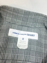 COMME des GARCONS SHIRT コムデギャルソンシャツ グレンチェックシャツ XS PLAYCDGHOMMEPLUS ビンテージアーカイブ_画像4