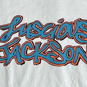 90's 00's ビンテージ バンドT Tシャツ ルシャス・ジャクソン LUSCIOUS JACKSON Grand royal 両面 anvil 白 サイズL [l-0674]の画像3
