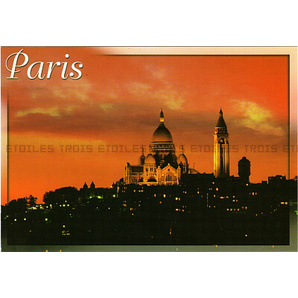 ポストカード サクレクール寺院 フランス パリ 日本未発売 送料無料★156