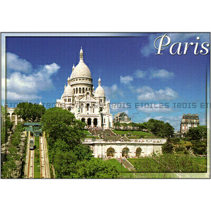 ポストカード サクレクール寺院 フランス パリ 日本未発売 送料無料★160