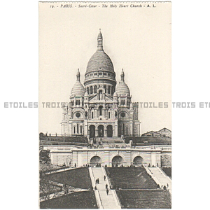 アンティーク ポストカード サクレクール寺院 1910頃 フランス パリ 日本未発売 送料無料★ap1841