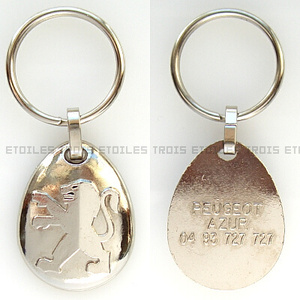 Peugeot Keychain Peugeot Azur Azur France Flae Market Antique Blocant в Японии Бесплатная доставка ★