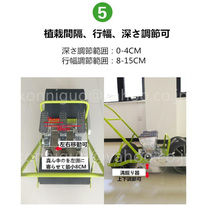 特価★送料無料(北海道/沖縄離島除く) 手軽に使える 高精度な繰出 クリーンシーダ 手押し式 3行播種機 種まき 種まき器 播種器 ww70_画像7