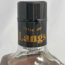 NN0707 198 未開封 未開栓 古酒 Ballantins 12年　750ml Langs 12年 750ml 43% スコッチウイスキー ウイスキー 2本セット 1円スタート_画像6