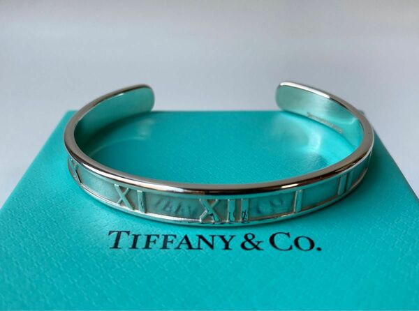 Tiffany＆co. ティファニー　アトラス・クロック　時計台　シルバーカフ　バングル　ナロー　Ag925