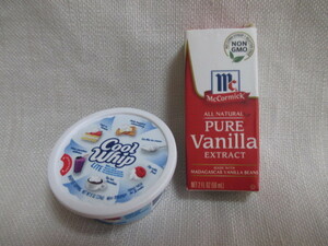  prompt decision * miniature America meal charge goods package cool whip * pure vanilla 