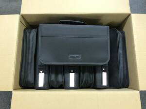 J590* used handbag bag type CD case 96 pcs storage type black color 8 piece set * scratch, dirt have 