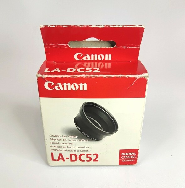 未開封◆Canon LA-DC52 コンバージョンレンズアダプター　キャノン PowerShot A20/A10用