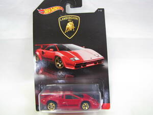 送料　220円〜即決☆HW LAMBORGHINI COUNTACH RED　ホットウィール Hot Wheels　ランボルギーニ　カウンタック