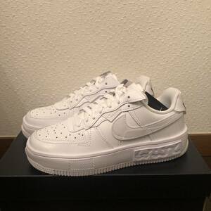 NIKE ナイキ エアフォース1 フォンタンカ　ウィメンズ24.5cm 厚底　ホワイト　レディース　AIRFORCE1 