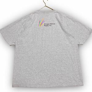 Y30★USA古着★半袖Tシャツ バックプリント シンプル 胸ポケット 品質タグ無し オーバーサイズ XLサイズ グレー ユニセックス 万能