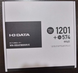 Wi-Fi 6 対応Wi-Fiルーター WN-DEAX1800GR/E IODATA 新品未使用 送料無料