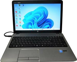 ★【驚速小型 HP ProBook 450 G1 i5-4200M 2.5GHz x4+4GB+SSD240GB 15.6インチノートPC】Win11/Office2021/HDMI■D061638