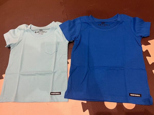 ベビードール 新品未使用 夏服 100サイズ 110サイズ Tシャツ 無地 窓売り 半袖Tシャツ Tシャツ ポケットTシャツ