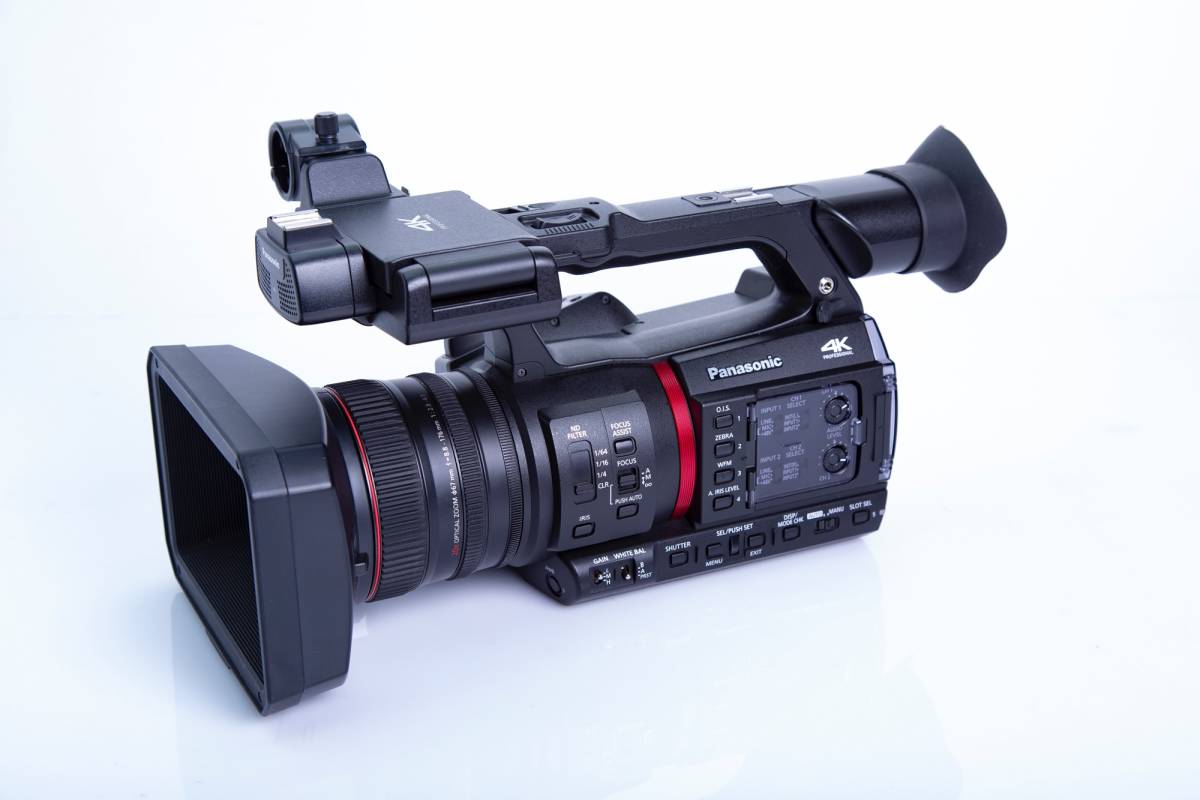 【美品】 Panasonic AG-CX350 通電時間95h 4K60p 10ビット バッテリー2個(AG-VBR59) 充電器 カムコーダー ビデオカメラ