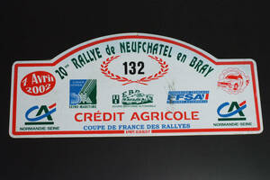 *EURO Rally выполнение эмблема 2002 RALLYE DE NEUFCHATEL132 гараж ocitye WRC ADAC ocitys Peugeot Benz Porsche BMW AUDI VW