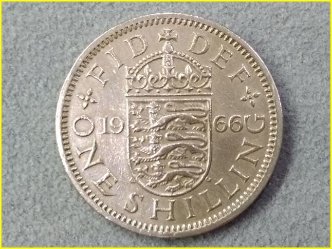 イギリス 1シリング 硬貨/1966年】 英国 ONE SHILLI | JChereヤフオク