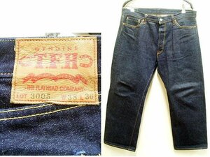 ◇即決[W38]濃紺 フラットヘッド 3005 ストレート 14.5oz ビンテージ復刻 レプリカ デニム パンツ THE FLAT HEAD■2534