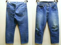 ◇即決[W32]オリジナル 66前期 Levi's 501 74年2月製 ビンテージ シングルステッチ 赤耳 セルビッチ デニム パンツ■3230_画像1