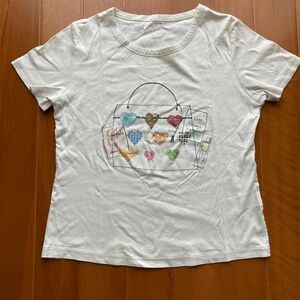 レディース　半袖 プリントTシャツ　11号　日本製