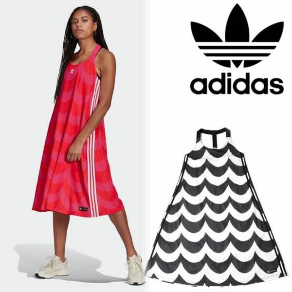 adidas marimekkoコラボ タンクドレスLaineワンピースLL