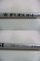 ■美品 三菱レイヨン シャフト FUBUKI フブキ K60×5ct スリーブ付 デモ品 FLEX=S◆_画像2