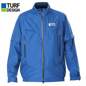  new goods * tarp design *TURF DESIGN*TDRW-2370J rain jacket * blue *M