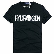 新品◆【格好いい】メンズ半袖ＴシャツHYDROGENハイドロゲンプリンスカ黒M_画像1