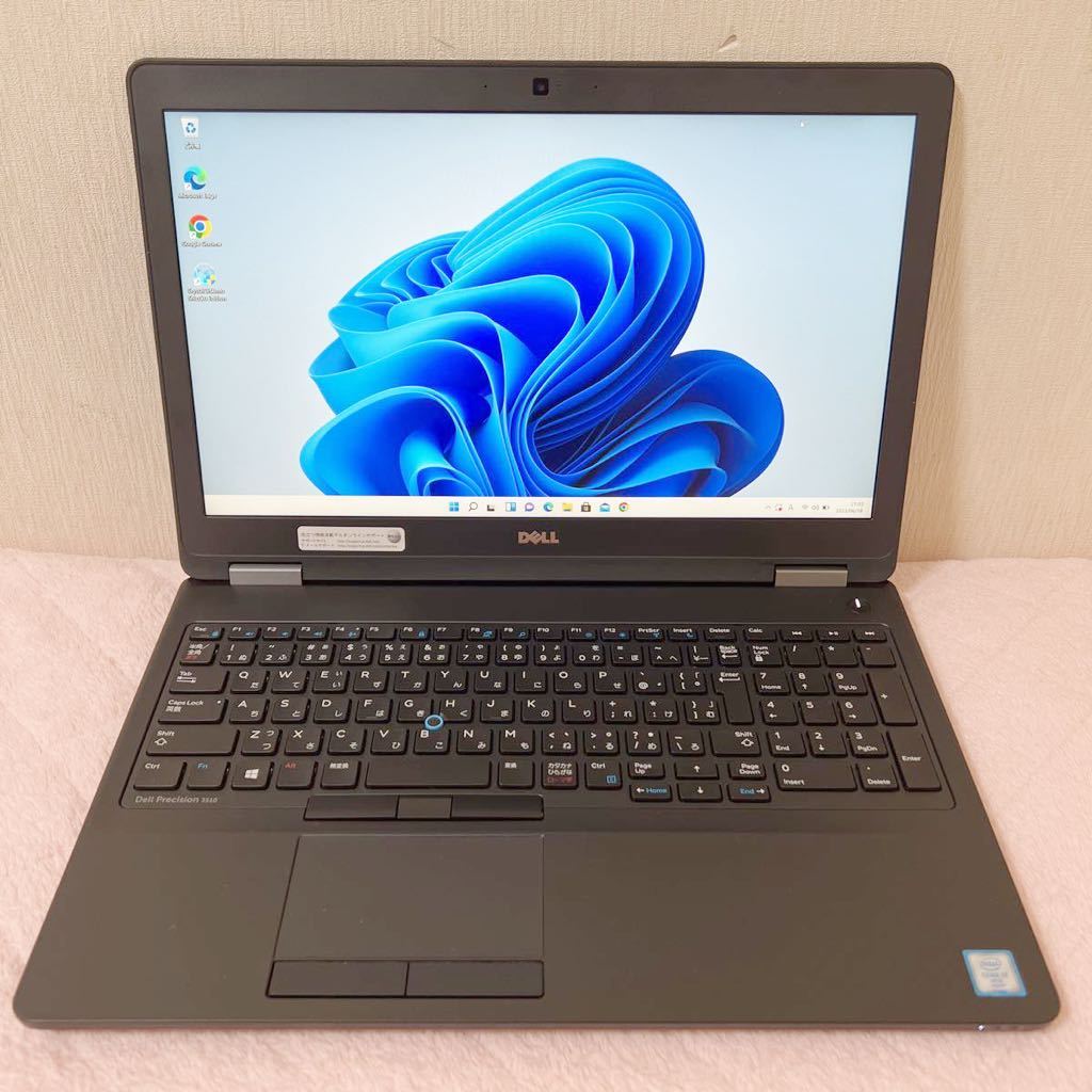 使用時間174時間のみ】DELL Precision 3510 Core i7 2.70GHz 8GB/M.2