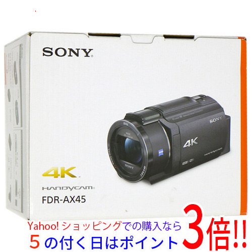 中古】SONY製 デジタル4Kビデオカメラレコーダー FDR-AX45/B ブラック