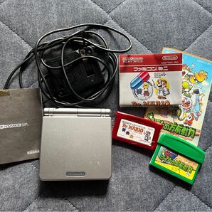 ゲームボーイアドバンスSPとヨッシーの万有引力、Dr.MARIO 中古 任天堂