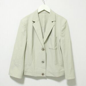 美品 LANVIN COLLECTION ランバンコレクション ストレッチ 3B テーラードジャケット 大きいサイズ 42 ライトベージュ 601