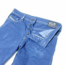 美品 Diesel Industry ディーゼル BUSTSHORT ダメージ加工 ショートパンツ ハーフパンツ W28 青 ブルー 601_画像5