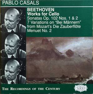 (C26H)☆レア音源盤/パブロ・カザルス/Pablo Casals/plays Beethoven, Volume1/1920～30年代の音源集☆