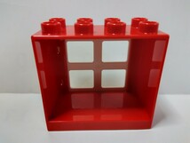 レゴデュプロ 窓 入口 2×4 赤×白 パーツ 特殊ブロック _画像5