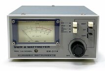 良品 クラニシ SWR計 RW-211A 1.8MHz-1300MHz パワー計 通過型電力計_画像1