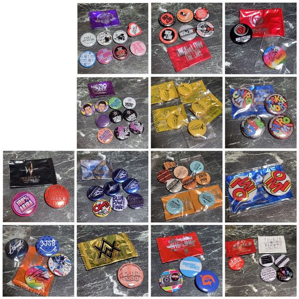 缶バッジ LDH LIVE 缶バッジ GENERATIONS 三代目 EXILE E-girls サイン缶バッジ サイン まとめ