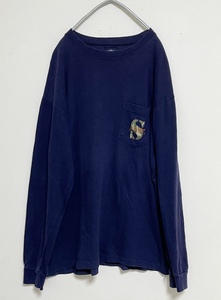  стоимость доставки 230 иен ~ очень редкий редкий 90s USA производства stussy/ Stussy S Logo карман long T / длинный рукав футболка size M кромка одиночный стежок 